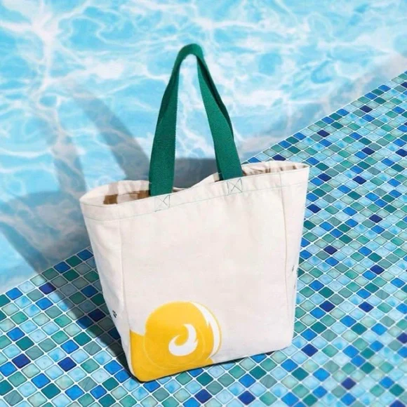 Starbucks Hong Kong Shiba Canvas Bag with 3 Metal Pin Set - Picture 3 of 11